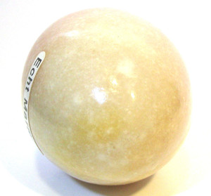 Sammlerstück: Marmorei - Marmor-Ei - beige   gelb   altrosa - Höhe: ca. 7 cm Bild 3