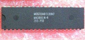 IC - MOSTEK TC8647   MK3881N-4   Z80-PIO - 40 pins - NOS - New Old Stock Bild 2