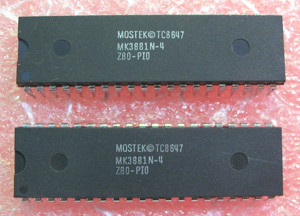 IC - MOSTEK TC8647   MK3881N-4   Z80-PIO - 40 pins - NOS - New Old Stock Bild 5
