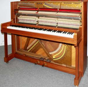 Klavier Feurich 125 Nußbaum satiniert, Nr. 71062, 5 Jahre Garantie Bild 5