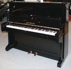 Klavier Seiler 125, schwarz poliert, Nr. 65816, 5 Jahre Garantie