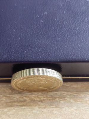 Britische Münze 1 Pound, 1983, sog. Fehlprägung, Top Bild 4