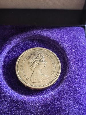 Britische Münze 1 Pound, 1983, sog. Fehlprägung, Top Bild 9
