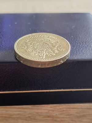 Britische Münze 1 Pound, 1983, sog. Fehlprägung, Top Bild 6