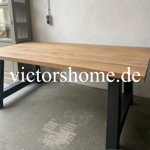 Eichentisch Esstisch Hartholztisch massiv Eiche 5 cm Küchentisch 200x100 cm H 78 cm NEU REDUZIERT Bild 3