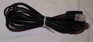 D Telefon-Kabel TAE F auf RJ11 Stecker 4-polig 3 Meter schwarz unbenutzt einwandfrei erhalten Bild 3