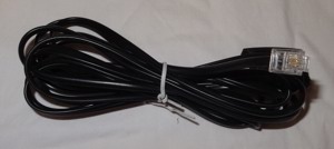 D Telefon-Kabel TAE F auf RJ11 Stecker 4-polig 3 Meter schwarz unbenutzt einwandfrei erhalten Bild 2