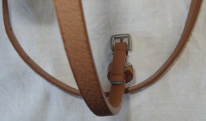 GL Gürtel Gr.S Textilleder braun kleine Gürtelschnalle 82x0,8 einwandfrei erhalten Kleidung Accessoi Bild 4