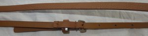 GL Gürtel Gr.S Textilleder braun kleine Gürtelschnalle 82x0,8 einwandfrei erhalten Kleidung Accessoi Bild 3