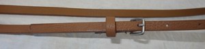 GL Gürtel Gr.S Textilleder braun kleine Gürtelschnalle 82x0,8 einwandfrei erhalten Kleidung Accessoi Bild 5