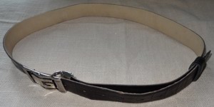 GL Gürtel Gr.44 schwarz 103x2,9 oder nur separate Gürtelschnalle aus Edelstahl Kleidung Accessoire Bild 9