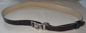 GL Gürtel Gr.44 schwarz 103x2,9 oder nur separate Gürtelschnalle aus Edelstahl Kleidung Accessoire Bild 5