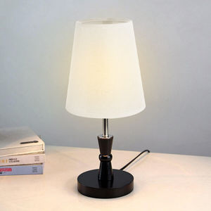 Lampenschirm moderne Ersatzschirm Tischlampe weiß 17cm x 16cm Stehlampe E14, E27   2905 Bild 3