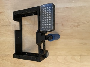 Manfrotto Handstativ mit LED und Blitzschuh Bild 3