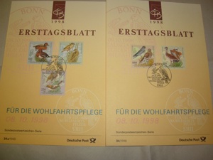 Briefmarken Ersttagsblätter 1991 bis 1998 BR Deutschland Bild 1