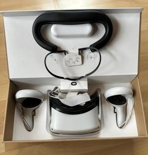 Oculus Meta Quest 2 256GB VR-Headset Weiß + Elite-Riemen mit Akku + Tragetasche Bild 2