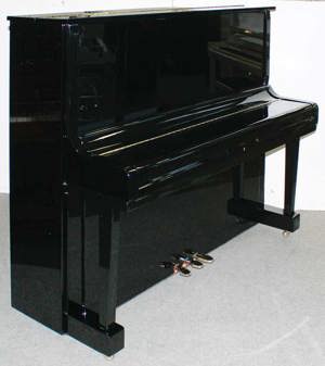 Klavier Hyundai U837, schwarz poliert, Baujahr 1996, 5 Jahre Garantie Bild 2
