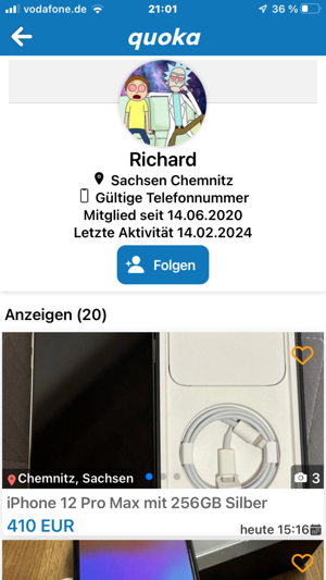 Achtung - Betrüger!!! Ehemals Richard, jetzt unter dem Pseudonym Thomas Stillhard Bild 5