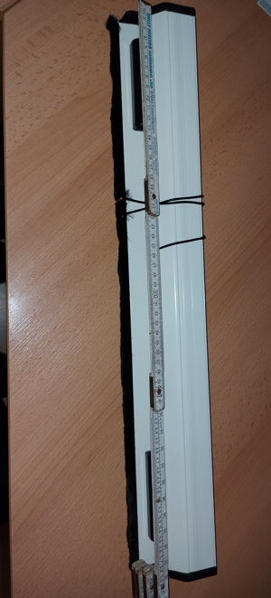 Fliegennetz-Rollo für kleine Fenster 52cm, kürzbar Bild 2