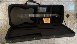 E-Gitarre ESP LTD TE-401 BLKS gebraucht mit EMG-PU, in schwarz mit Koffer Bild 4