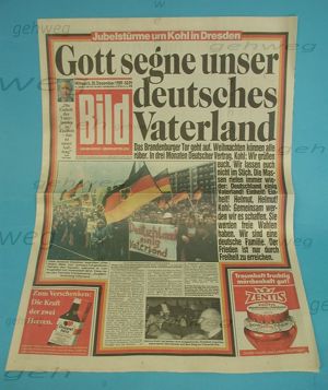 Bildzeitung vom 20.12.1989