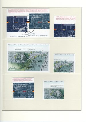 Bund Briefmarken Sammlung Jahrgang 1995   1999 komplett gestempelt Bild 4