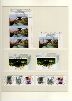 Bund Briefmarken Sammlung komplett gest. Jahrgang 2000   2003 Bild 6