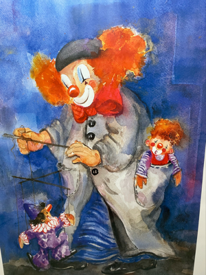 Der Puppenspieler - Bild von Ute S. Mertens, Clown Bild 2