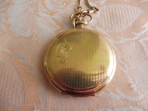 Vergoldete Taschenuhr Bild 2