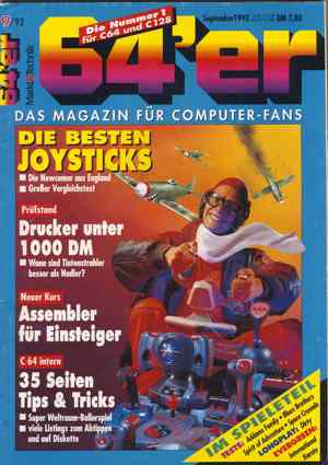 C64er Heft 1992-09 Bild 1