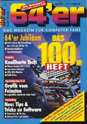 C64er Heft 1992-07 Bild 1