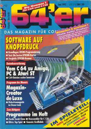 C64er Heft 1992-06 Bild 1