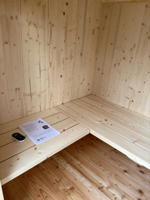 Alm Sauna wird fertig montiert geliefert. keine Montage erforderlich! Bild 6