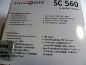 Seniorenhandy Swiss One SC 560 Nr. 121 Bild 8