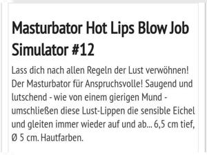  Masturbator Hot Lips Blow Job Simulator Bild 3