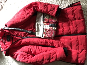 Mantel in rot NEU Größe 38 mit Dedigual Tasche Bild 2