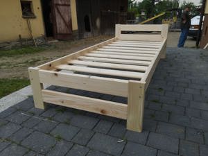 NEUE! Betten Holzbetten Massivholz + Lattenrost Bett Natur Bild 3