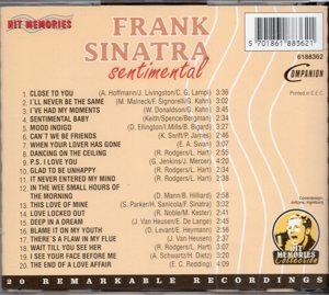 (CD124) FRANK SINATRA Sentimental Bild 2