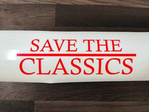 Save The Classics Aufkleber Oldtimler Car Sticker Bild 2