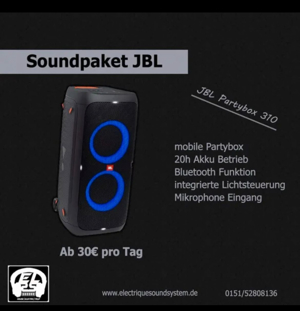 [VERMIETUNG] JBL Partybox 310   Akku Sound Eventbox Bild 1