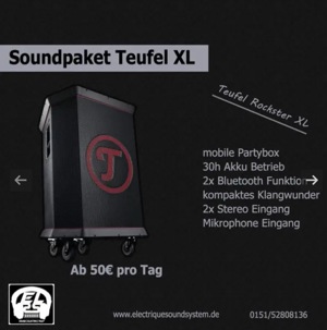 [VERMIETUNG] Teufel Rockster XL große Partybox