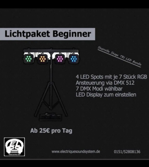 [VERMIETUNG] Lichtpaket Beginner