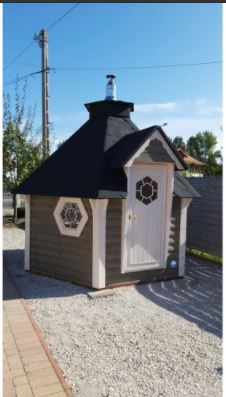 Sauna Gartensauna Kota Saunakota 4.5m  45mm Kiefer