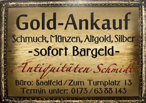 Goldankauf in Saalfeld - Schmuck   Münzen  Altgold   Uhren   Silber - seriös und unkompliziert Bild 1