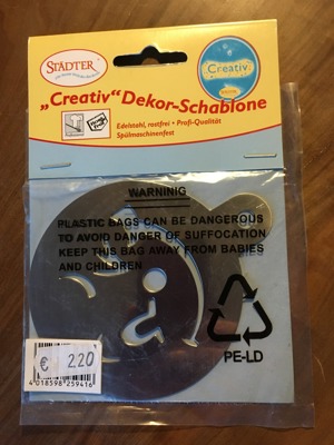 Dekorschablonen, Edelstahl v. Staedter, NEU Bild 2