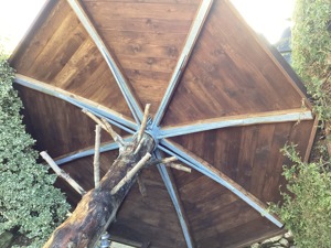 Holzdach kmpl. mit Unterkonstruktion, Bitumschindeln etc. Bild 7