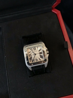Cartier Santos Uhr Watch Herren 100 XL 2656 2008 Bild 2