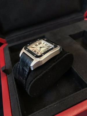 Cartier Santos Uhr Watch Herren 100 XL 2656 2008 Bild 8