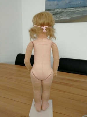 Antike Käthe Kathe Kruse Brustblatt-Puppe Doll, unrestauriert, ca 50cm Bild 5