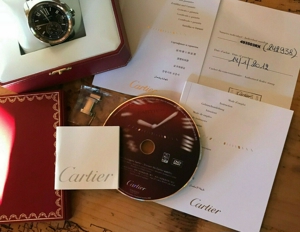 Cartier Calibre, original Papiere & Box (Fullset),1a Zustand, 42mm, Stahlband Bild 1